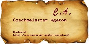 Czechmeiszter Agaton névjegykártya